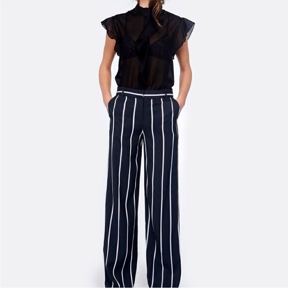 NWT Equipment Femme Arwen Striped Trousers sz 8 - Picture 1 of 9
